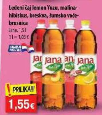 Ledeni čaj lemon Yuzu, malina-hibiskus, breskva, šumsko voće-brusnica