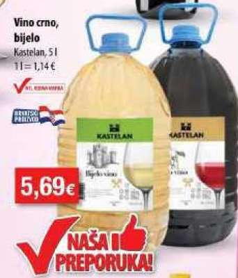 Vino crno, bijelo