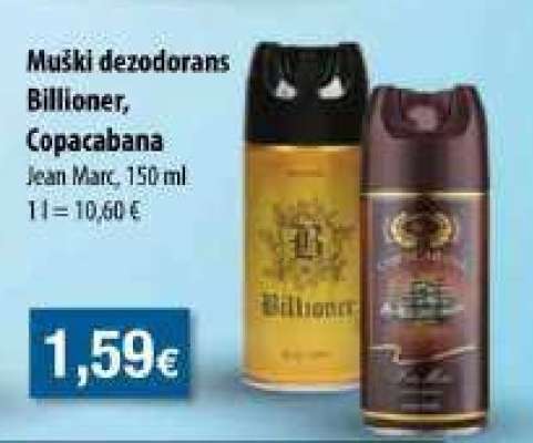 Muški dezodorans Billoner, Copacabana