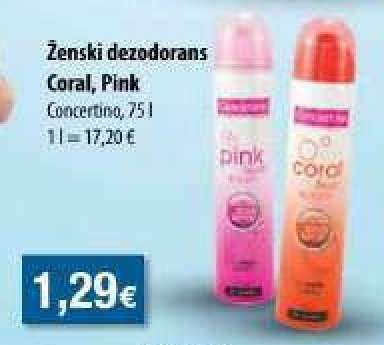 Ženski dezodorans Coral, Pink