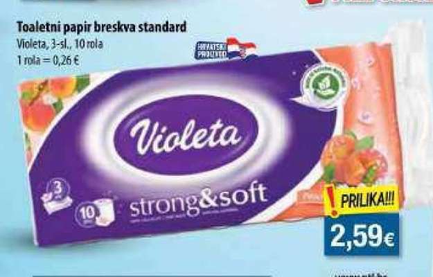 Toaletni papir breskva Standard