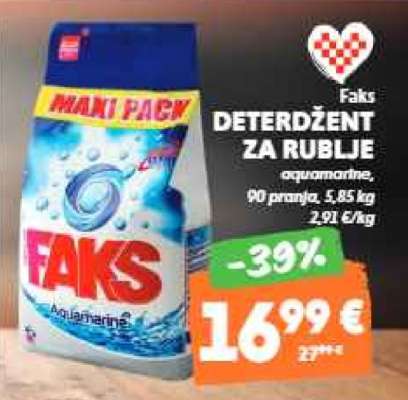 FAKS Deterdžent za rublje