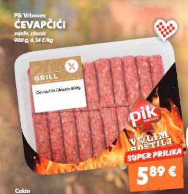 PIK VRBOVEC ČEVAPČIĆI