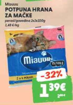 Miauuu POTPUNA HRANA ZA MAČKE