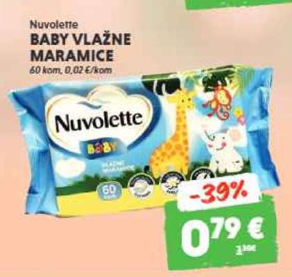 Nuvolette BABY VLAŽNE MARAMICE