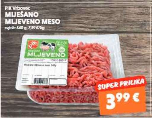 PIK VRBOVEC MIJEŠANO MLJEVENO MESO