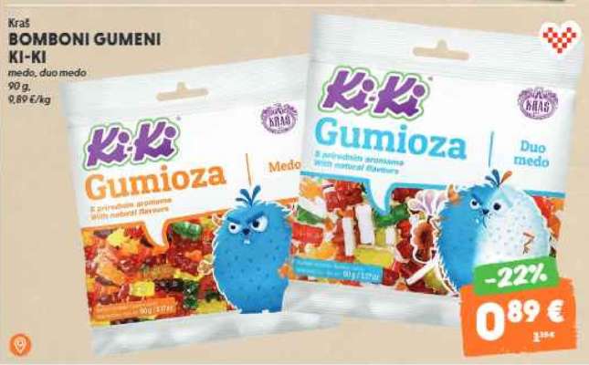 Kraš BOMBONI GUMENI KI-KI