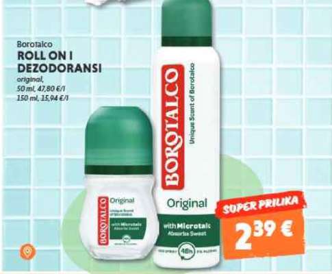 Borotalco Roll On i Dezodoransi