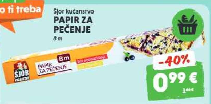 Šjor kućanstvo PAPIR ZA PEČENJE