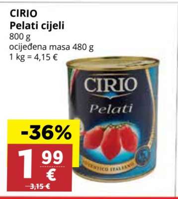 CIRIO Pelati cijeli