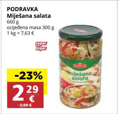 PODRAVKA MIJEŠANA SALATA