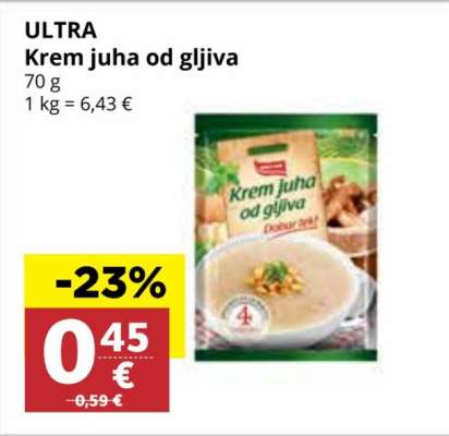 ULTRA Krem juha od gljiva