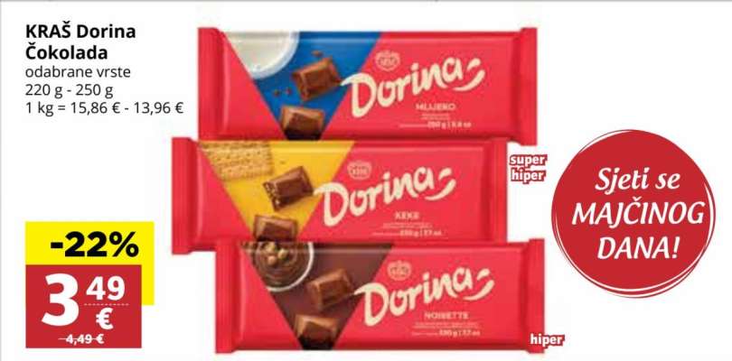 KRAŠ Dorina Čokolada