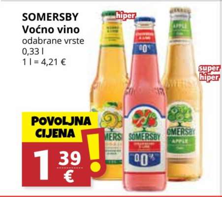 SOMERSBY Voćno vino