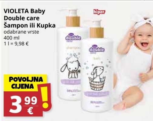 VIOLETA Baby Double care Šampon ili Kupka