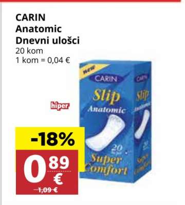 CARIN Anatomic Dnevni ulošci
