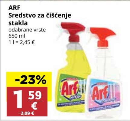 ARF SREDSTVO ZA ČIŠĆENJE STAKLA