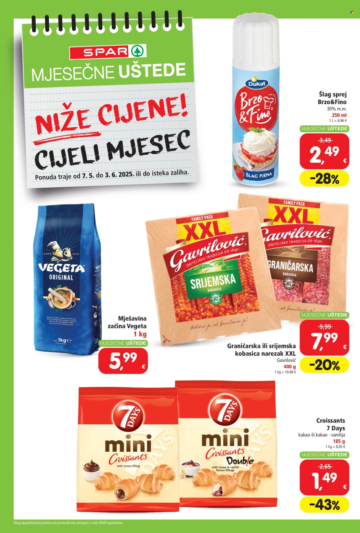 Leták SPAR - 7.5.2025 - 3.6.2025. Strana 2