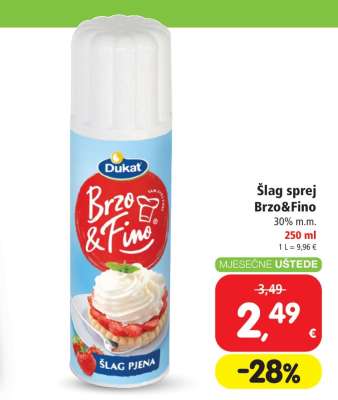 Šlag sprej Brzo&Fino