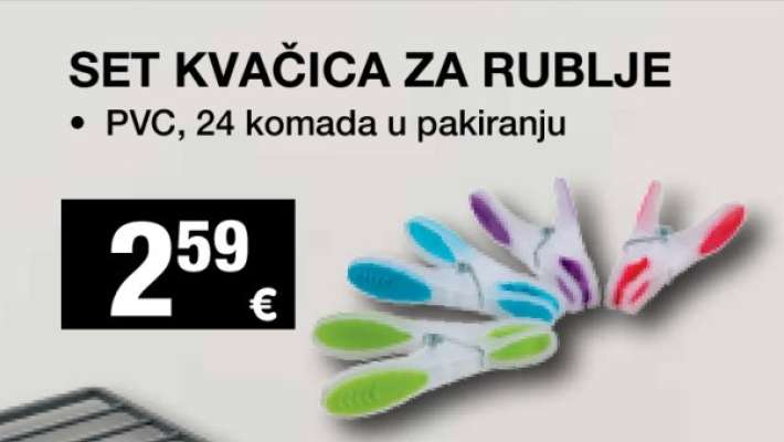 Set kvačica za rublje
