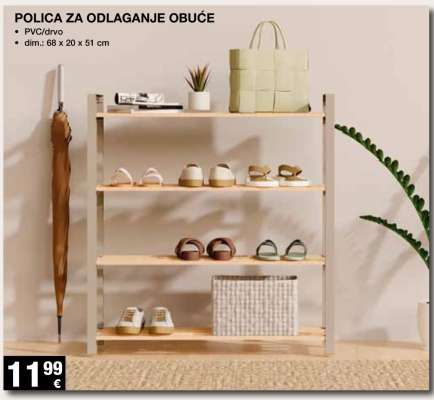 POLICA ZA ODLAGANJE OBUĆE