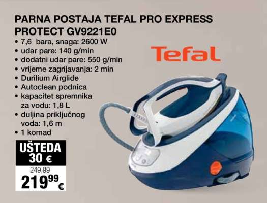 Parna postaja Tefal PRO EXPRESS PROTECT GV9221E0