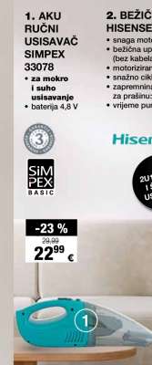 Aku ručni usisavač Simpex 33078
