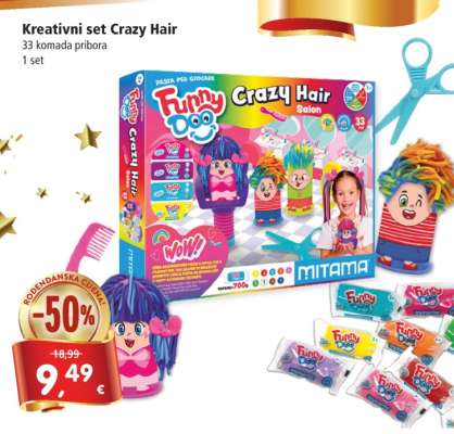 Kreativni set Crazy Hair