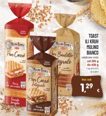 toast ili kruh Mulino Bianco