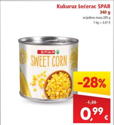 Kukuruz šećerac SPAR