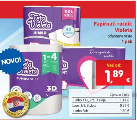 Papirnati ručnik Violeta