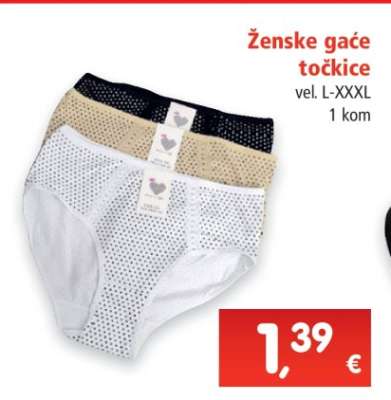 Ženske gaće točkice