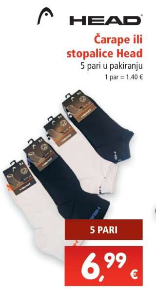 Čarape ili stopalice Head