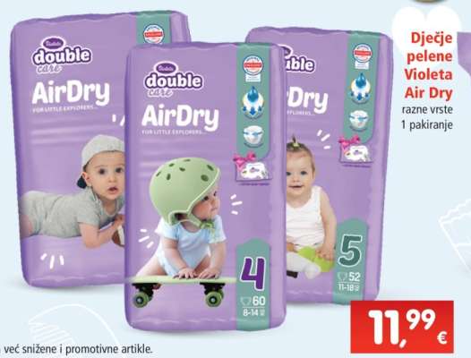 Dječje pelene Violeta Air Dry