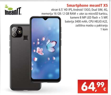 Smartphone meanIT X5