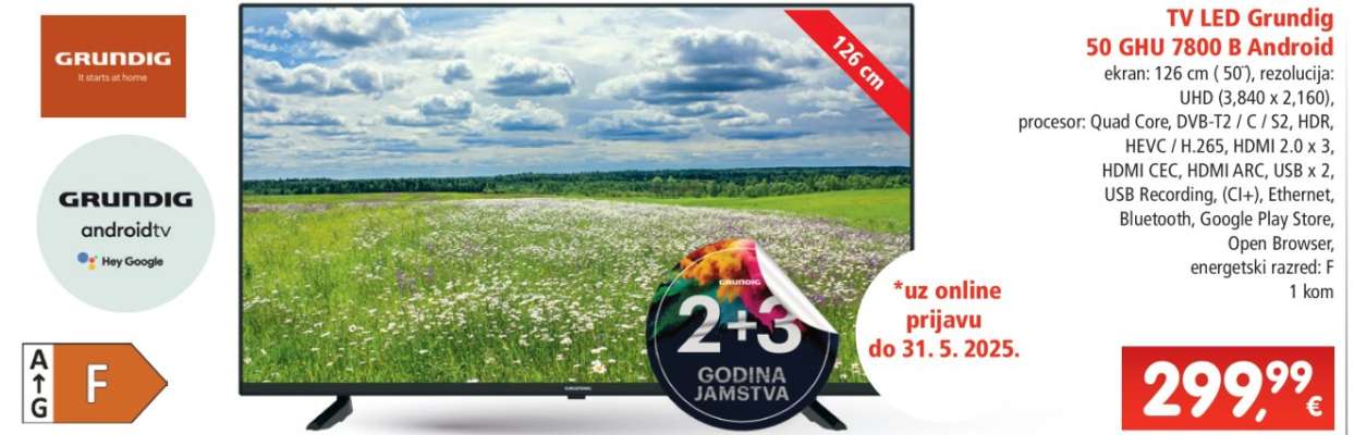 TV LED Grundig 50 GHU 7800 B Android