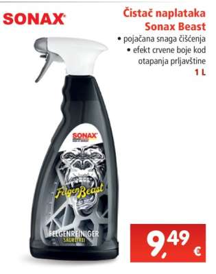 Čistač naplataka Sonax Beast