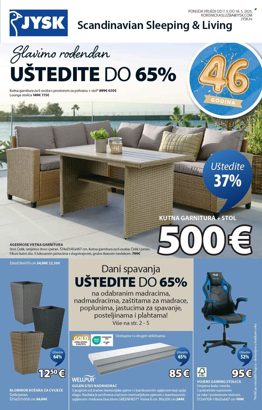JYSK katalog - 07.05.2025. - 18.05.2025. Stranica 1
