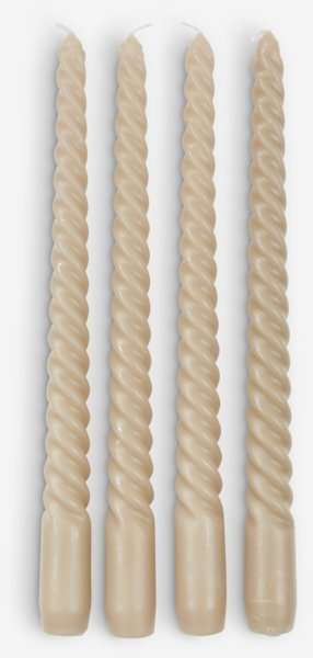 Svijeća BALDUR V25cm khaki 4 kom/p