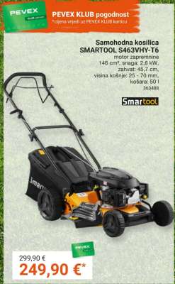 Samohodna kosilica SMARTOOL S463VHY-T6