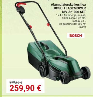 Akumulatorska kosilica BOSCH EASYMOWER 18V-32-200 SET