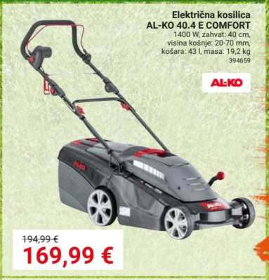 Električna kosilica AL-KO 40.4 E COMFORT