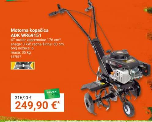 Motorna kopačica ADK WR69151
