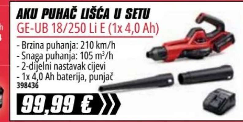 GE-UB 18/250 Li E (1x 4,0 Ah)