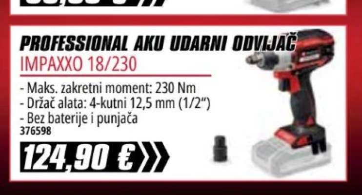 PROFESSIONAL AKU UDARNI ODVJAČ IMPAXXO 18/230