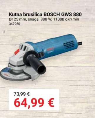 Kutna brusilica BOSCH GWS 880
