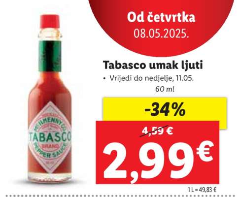 Tabasco umak ljuti