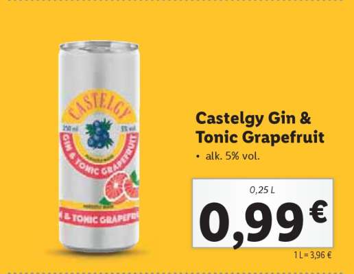 Castelgy Gin & Tonic Grapefruit