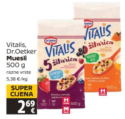 Vitalis, Dr. Oetker Muesli