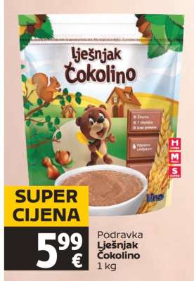 PODRAVKA Lješnjak čokolino 1 kg